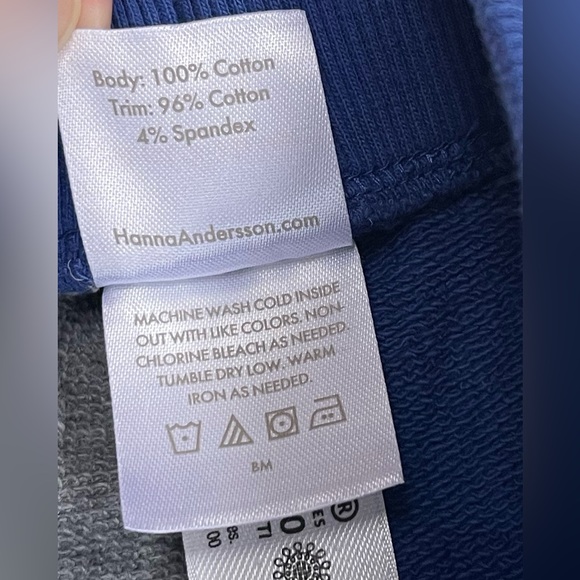 SOLD Hanna Andersson Colorblock French Terry Joggers 6/7 - Picture 6 of 8